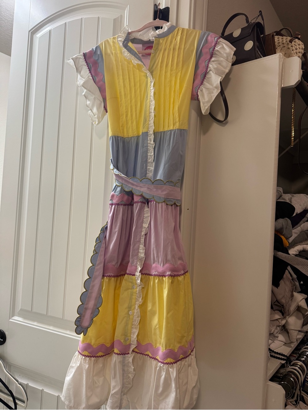Celia B Talise pastel Ruffle Dress - Yellow, Pink, Blue